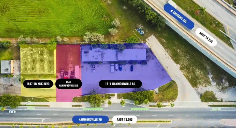 1511 – 1547 Hammondville Rd, Pompano Beach, FL — Retail, sold